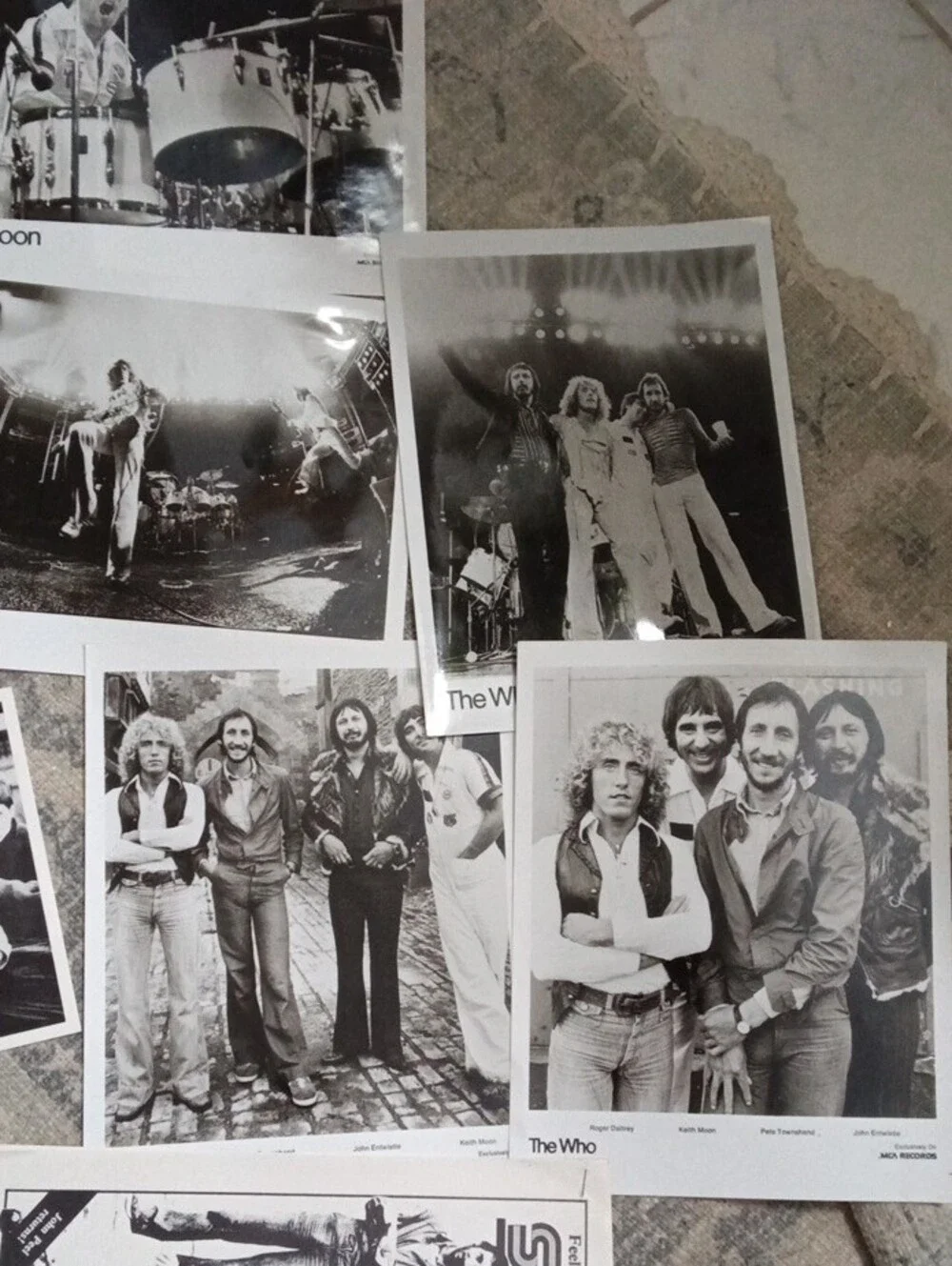 Eight Black And White Glossy Photos The Who Set Photos Wall Art